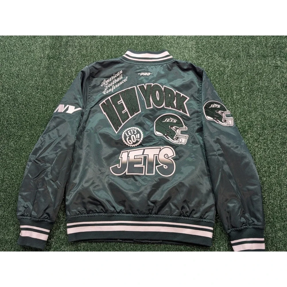 Pro Standard New York Jets Kids Satin Varsity Jacket New FNJB6411893-FOR Size M